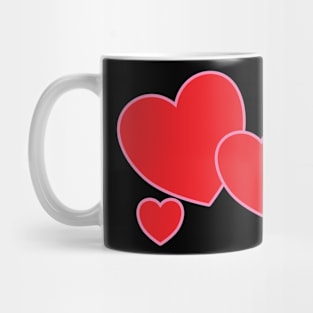 Red Hearts Mug